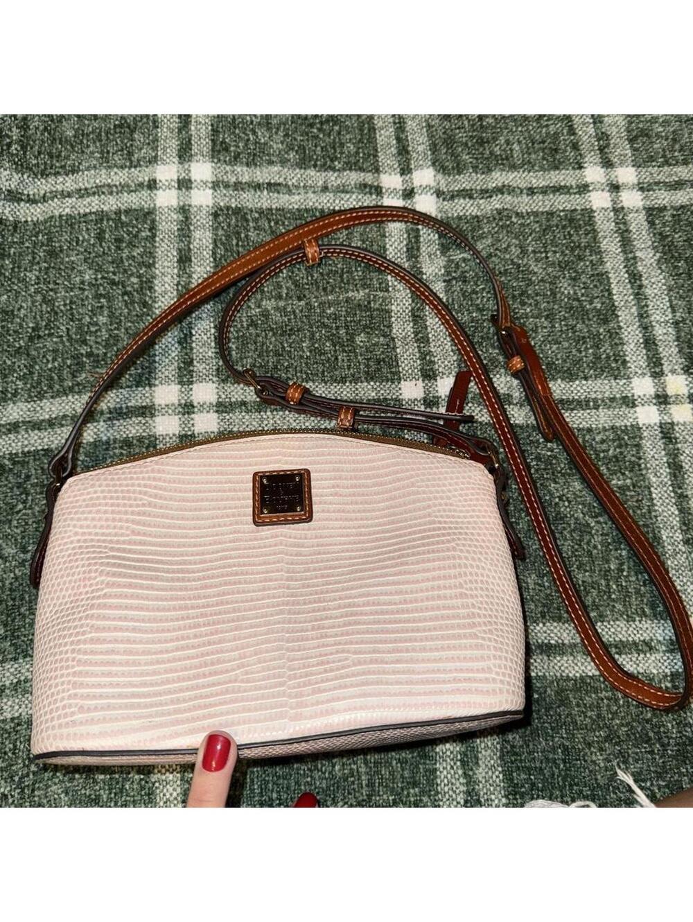 & Bourke Blush PinkCrossbody | Leather Purse w/ Registration Card